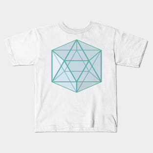 Glass Geodesic Structure Kids T-Shirt